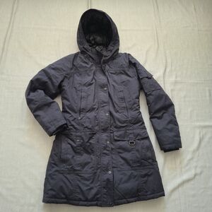 The North Face Women's Dark Gray Hooded Ski Jacket